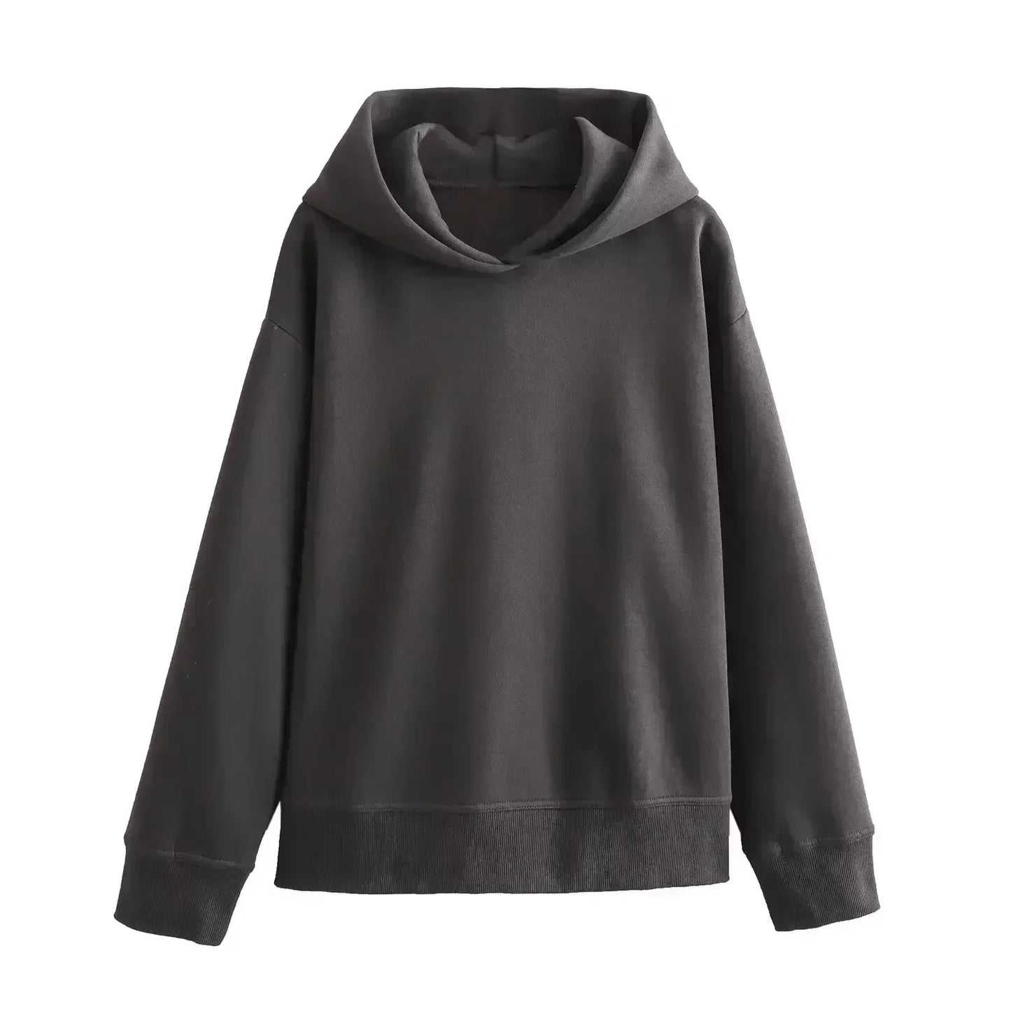 Women Autumn New Fashion Solid Hooded Knitted Sweatshirts Vintage Long Sleeve Female Pullovers Chic Tops + Pants Women's suit 