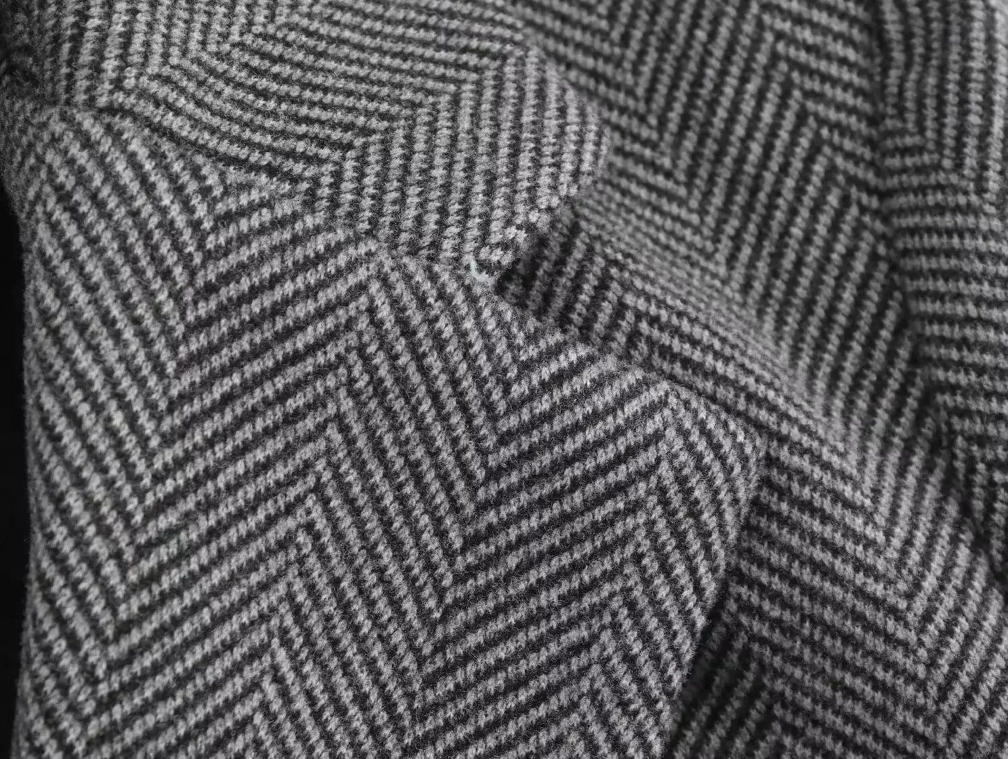 Ladies' new fashion flip design casual hooded patchwork herringbone diagonal suit coat retro long sleeved women's coat chic top