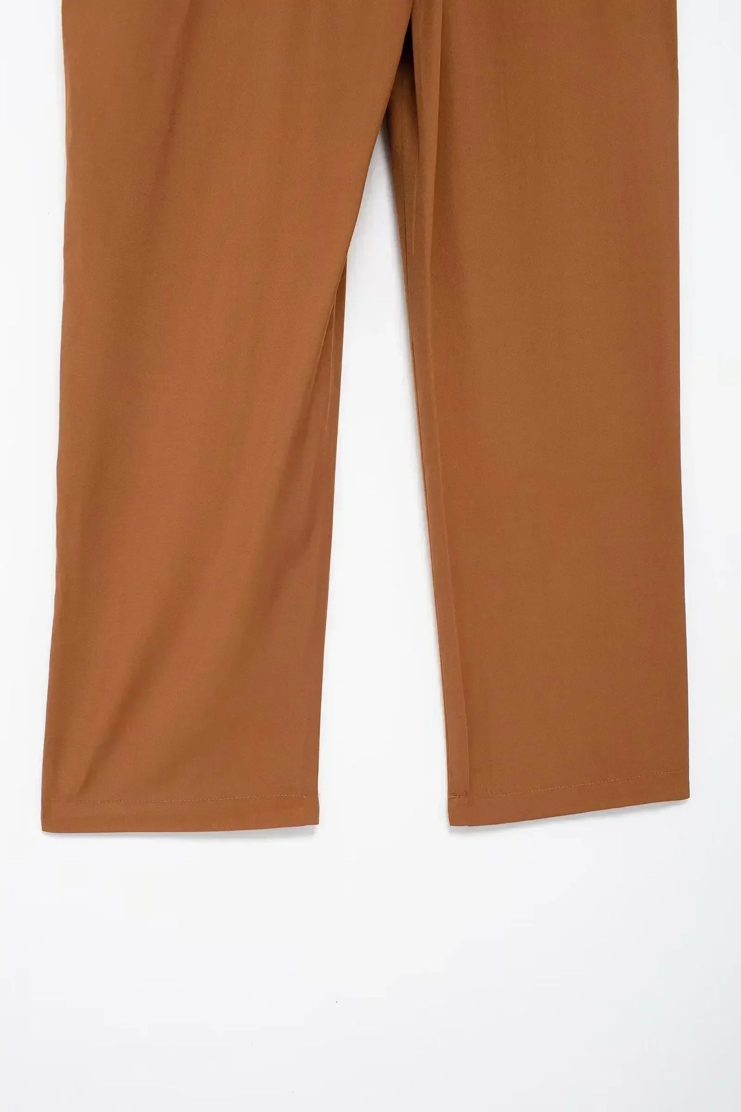 Ladies' new chic Fashion large pocket design multi-color casual pleated pants retro elastic waist drawstring ankle pants