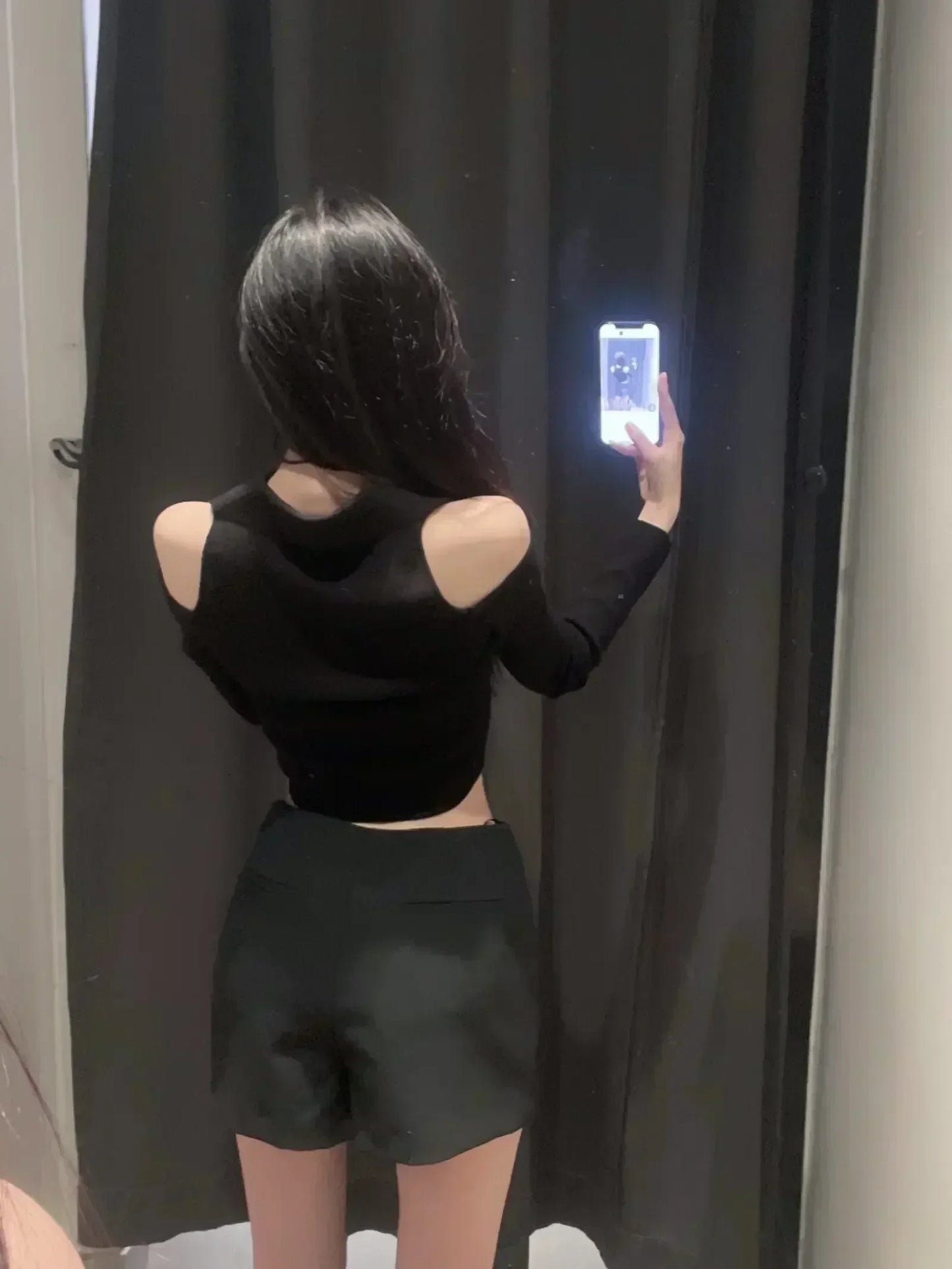 Women's Summer New Fashion Asymmetric Design Slim Fit Versatile Shorts Skirts Retro High Waist Side Zipper Women's Skirts Mujer