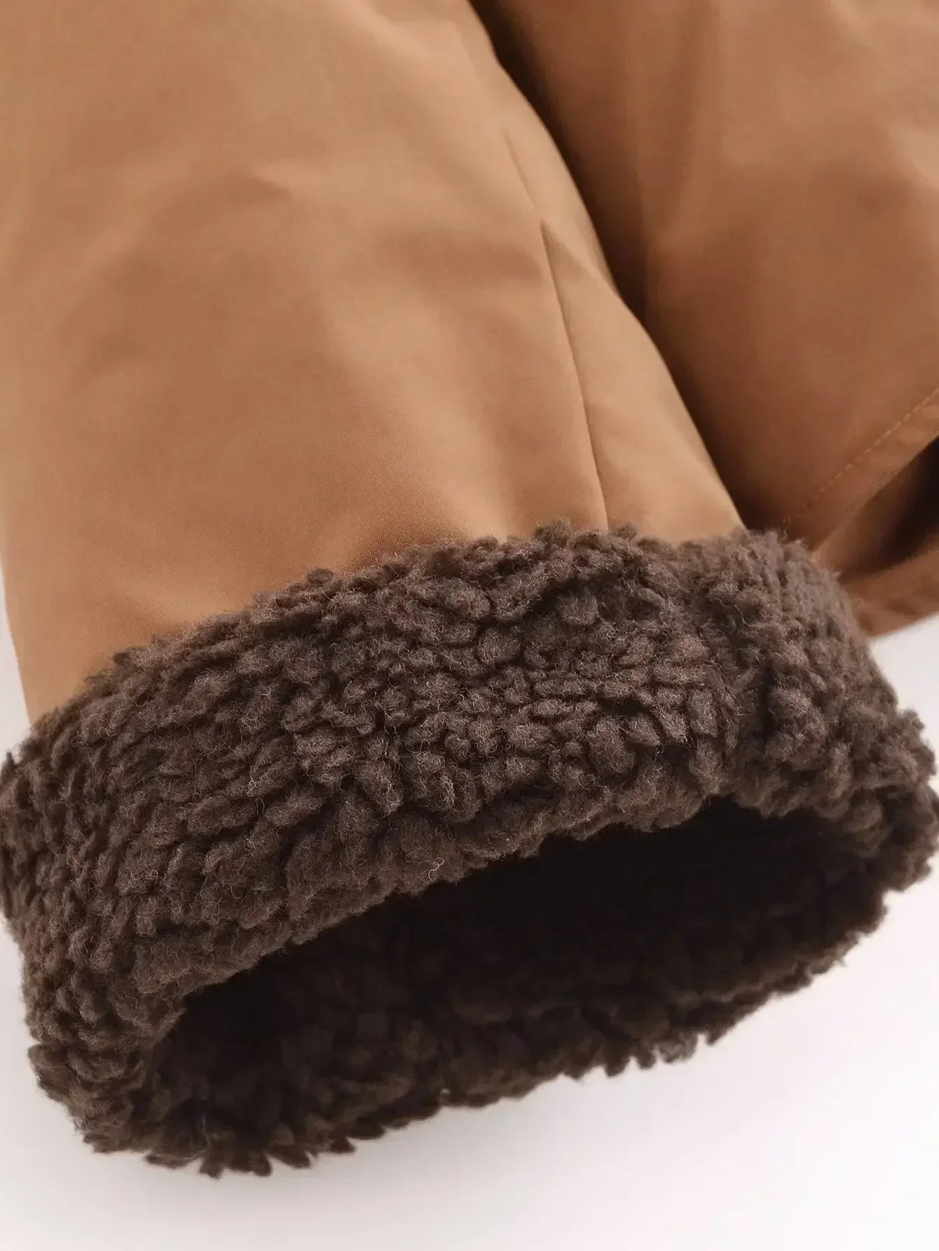 Women's New Fashion Pocket Decoration Loose Warm Splicing Corduroy Jacket Coat Retro Long Sleeve Zipper Women's Coat Chic Top