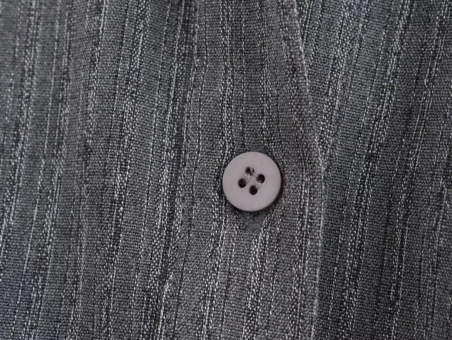 Women's new fashion button up decoration loose striped casual polo shirt collar shirt retro long sleeved women's shirt