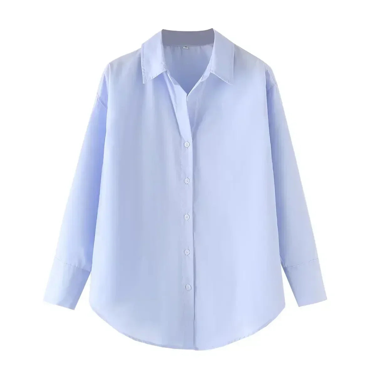 Women's new fashion loose basic style striped shirt casual single breasted lapel shirt retro long sleeved women's shirt chic top