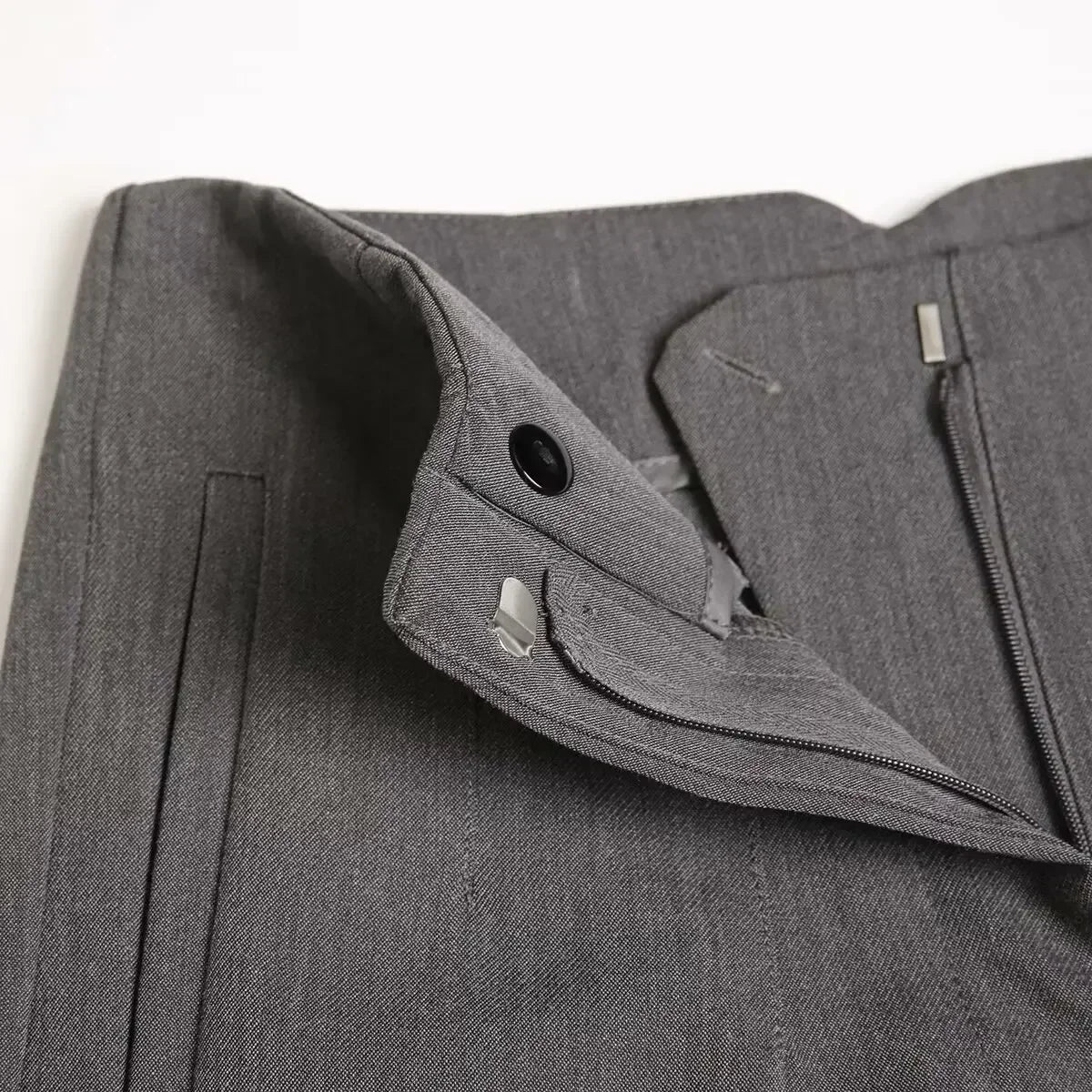 Women's 2024 New Fashion Multi color Casual Side Pocket Versatile Pants Retro High waisted Zipper Women's Pants Mujer 