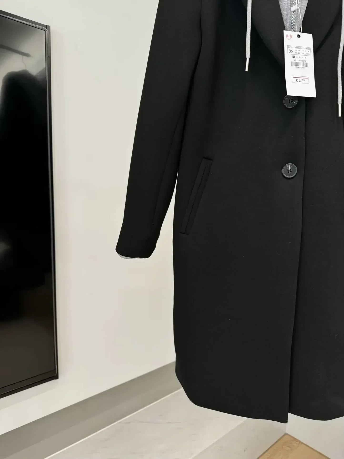 Women's winter new Fashion detachable hooded design loose single breasted patchwork coat retro long sleeved Female coat chic top