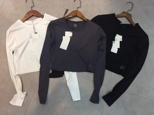 Women's 2023 Fashion Tri-color Thin Nano Quick-drying Sports Long Sleeve T-shirt 