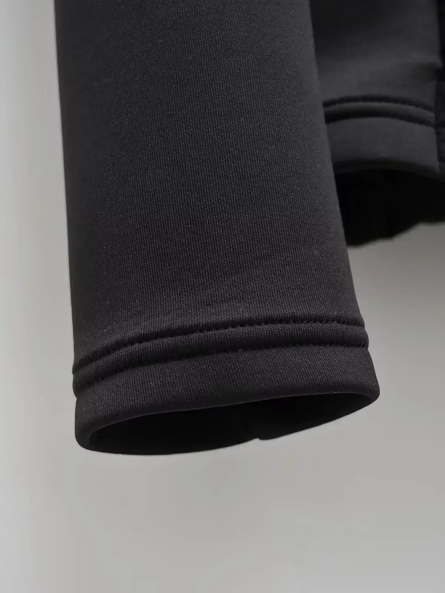 Women's winter new fashion black stand collar hooded patchwork cotton Coat retro long sleeved zipper women's jacket chic top