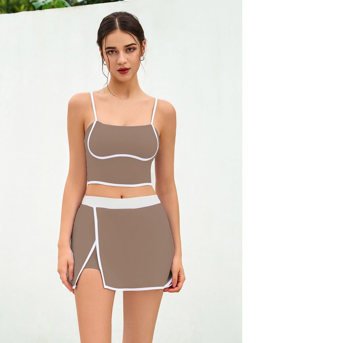 Women's New Color Matching Quick-drying Sports Vest Fitness Shock-proof High-elastic Yoga Suit