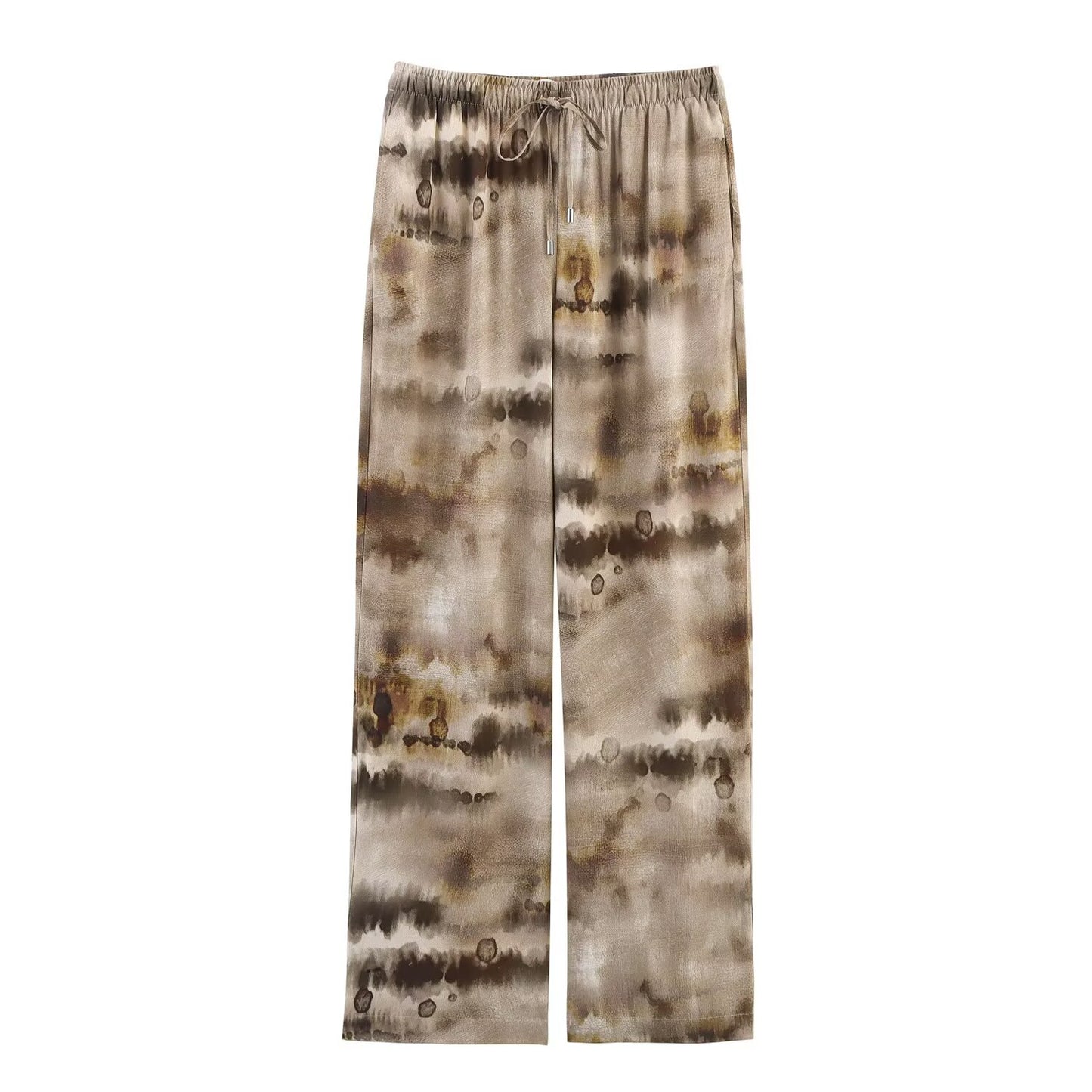 Women's new fashion long sleeved single breasted tie dye shirt+Pants Women's suit