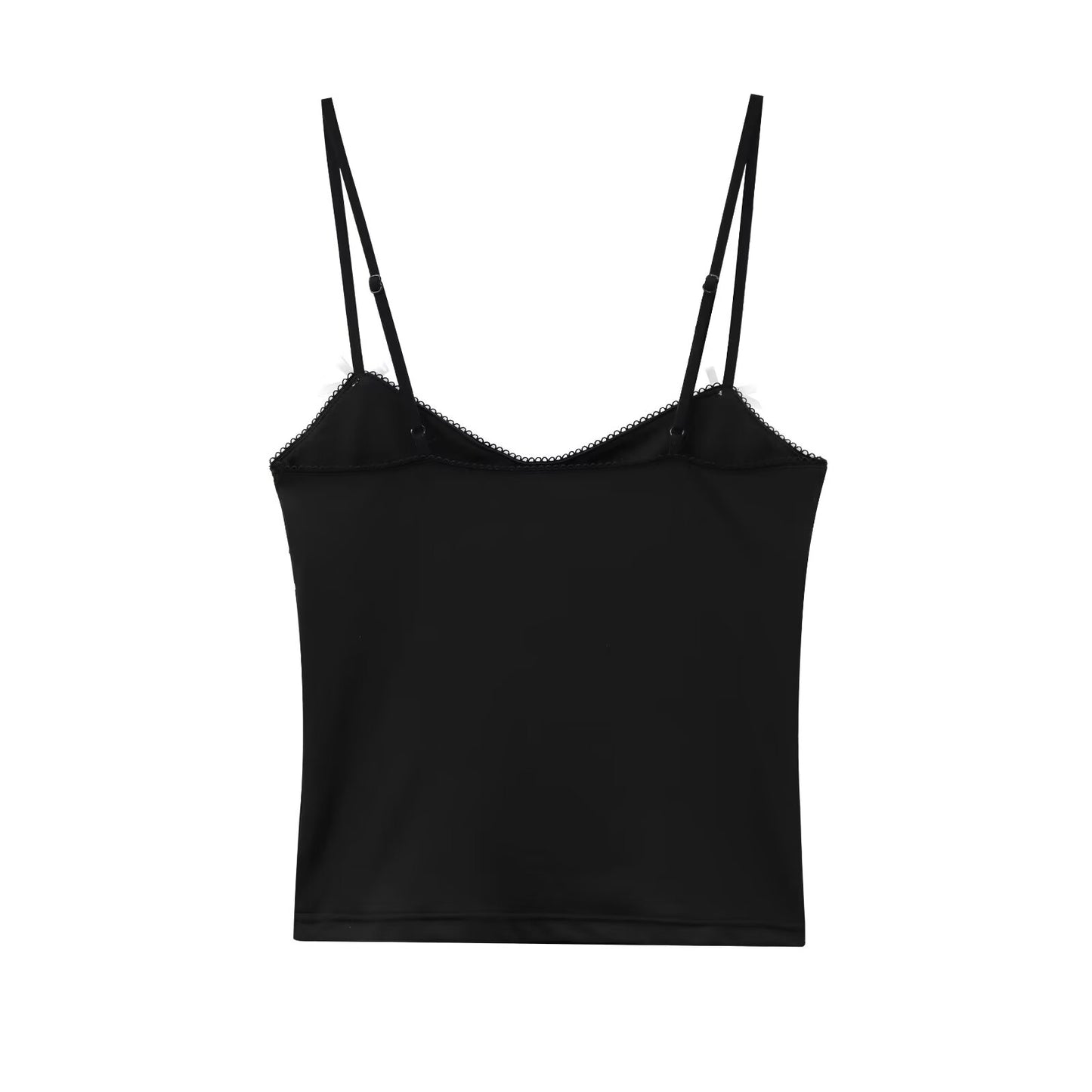 Women's new fashion bow decoration short suspender top