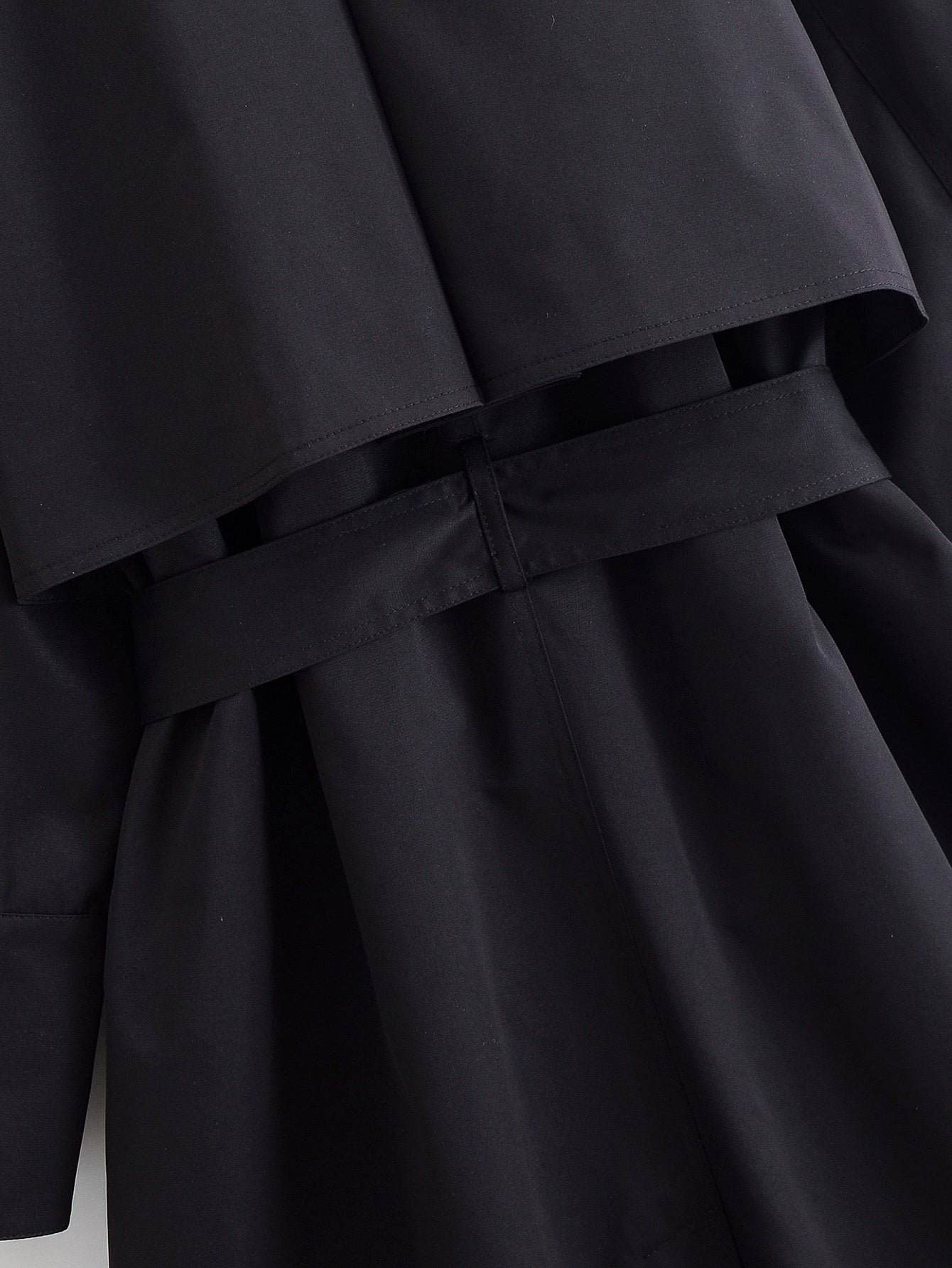 Women's new fashion with Belt loose long style windbreaker Coat