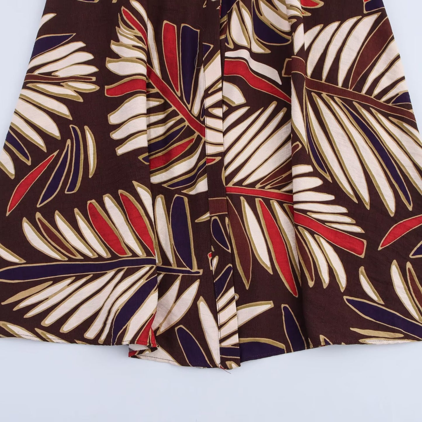 Women's New Fashion With Belt Single breasted Printed Midi Dress