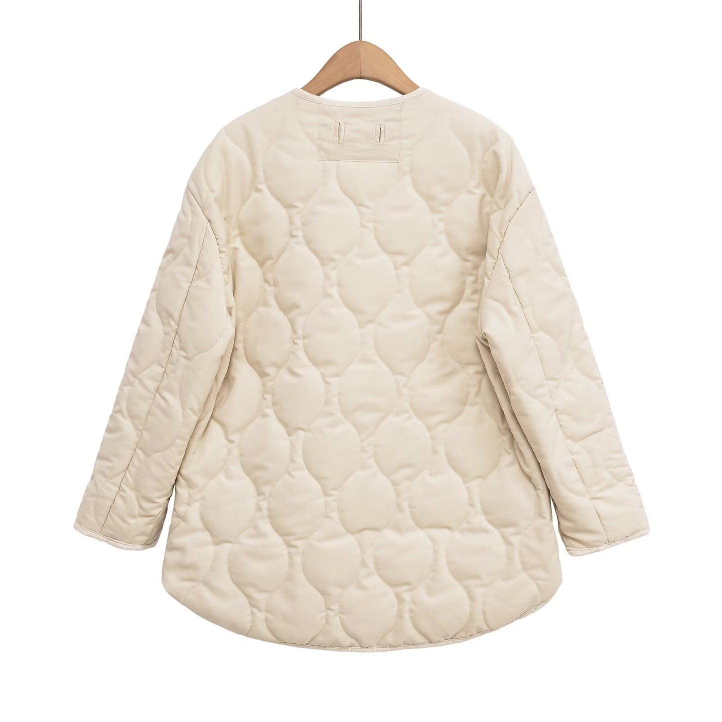 Women's loose satin textured cotton jacket Coat