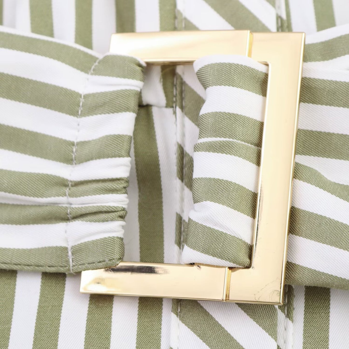 Women's New Fashion With Belt Casual Single breasted Striped Shirt Style Poplin Midi Dress Retro Long sleeved Women's Dress