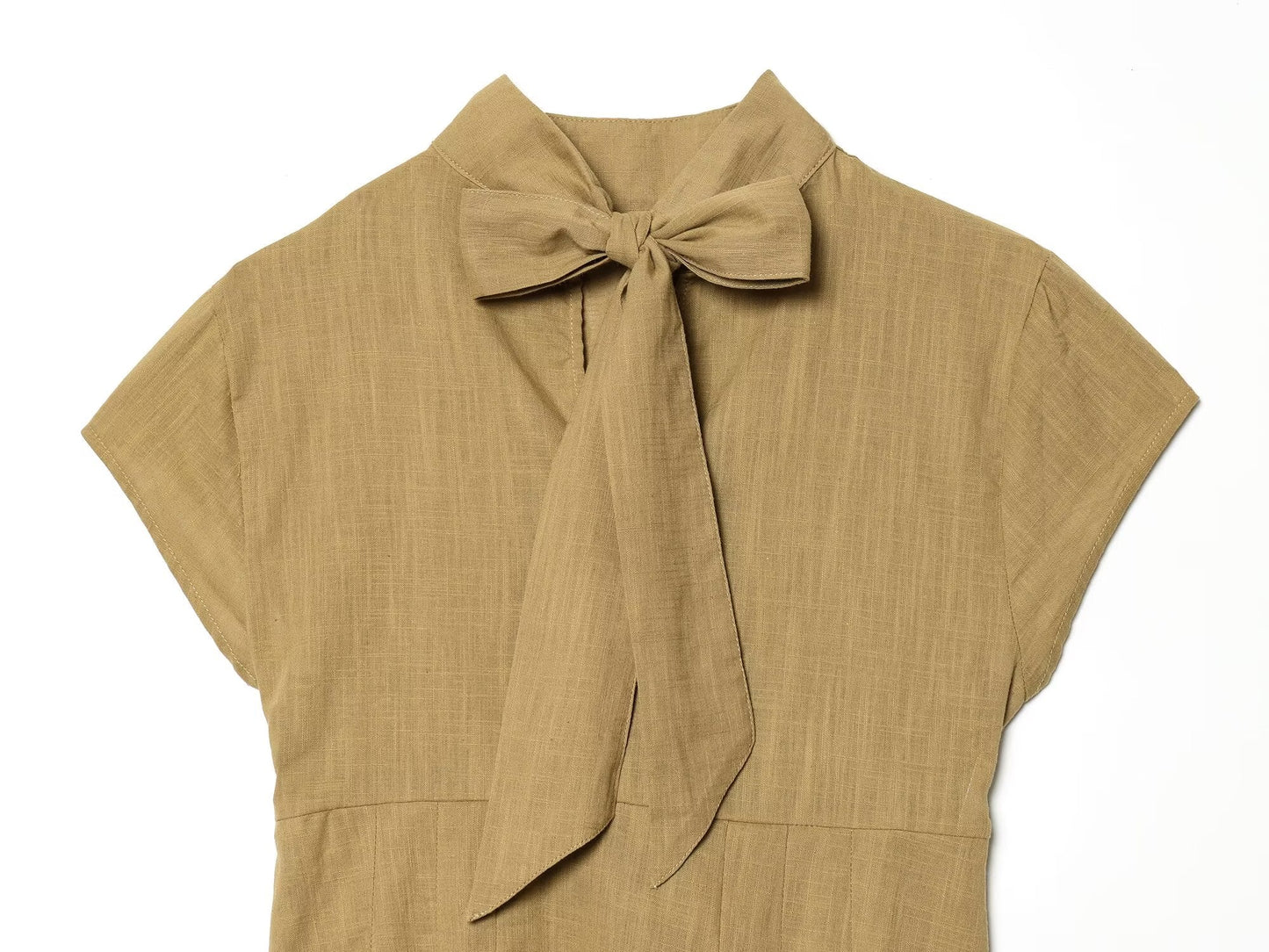 Women's Split Bow Decorative Short Top