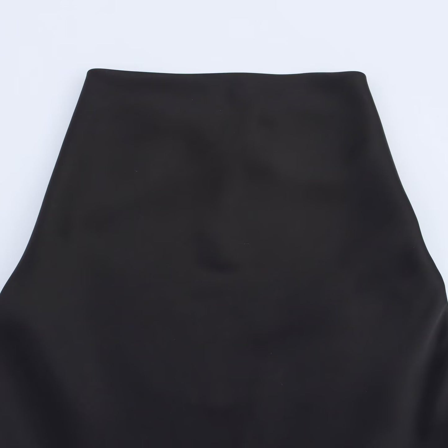 Women's 2025 new fashion sleeveless satin texture hanging neck mini dress