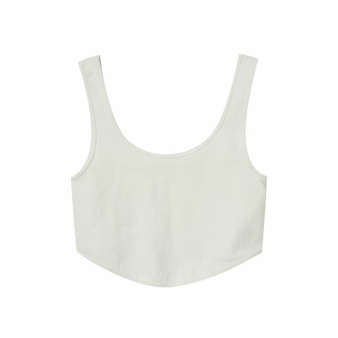 Women's sleeveless casual T-shirt tops in the summer of 2025