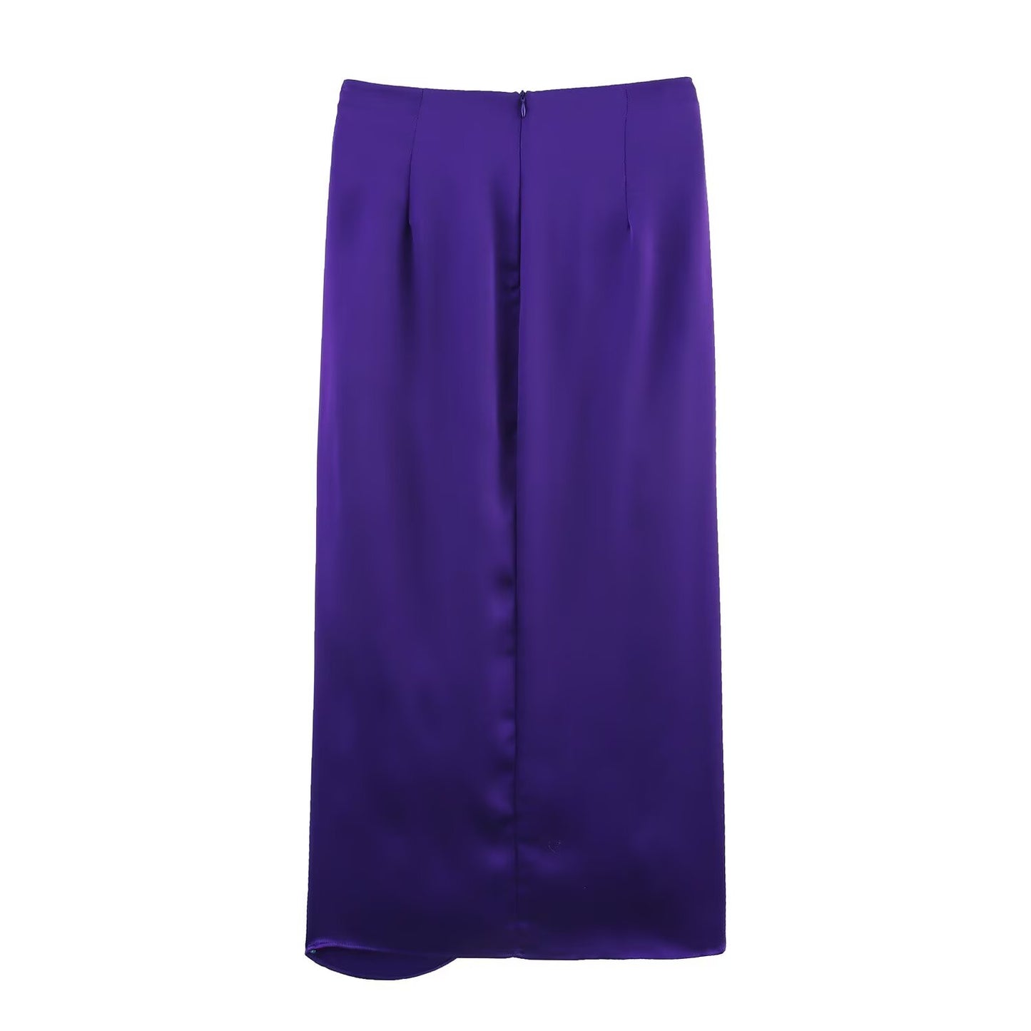 Women's new fashion satin texture hanging neck sleeveless top+Skirts