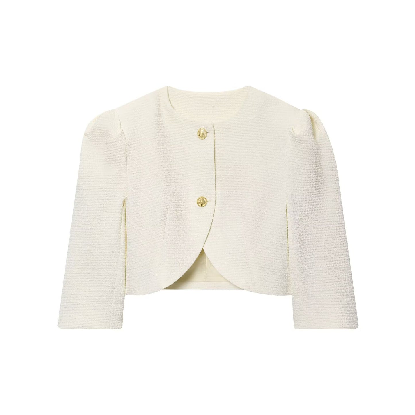 Women's new fashion short puffy sleeve suit jacket+Pants suit