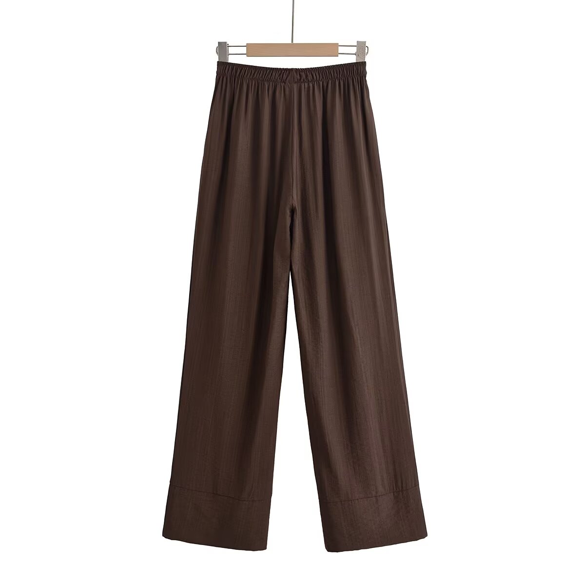 set Women's 2 pieces fashion loose comfortable V-neck lace up top +Pants suit