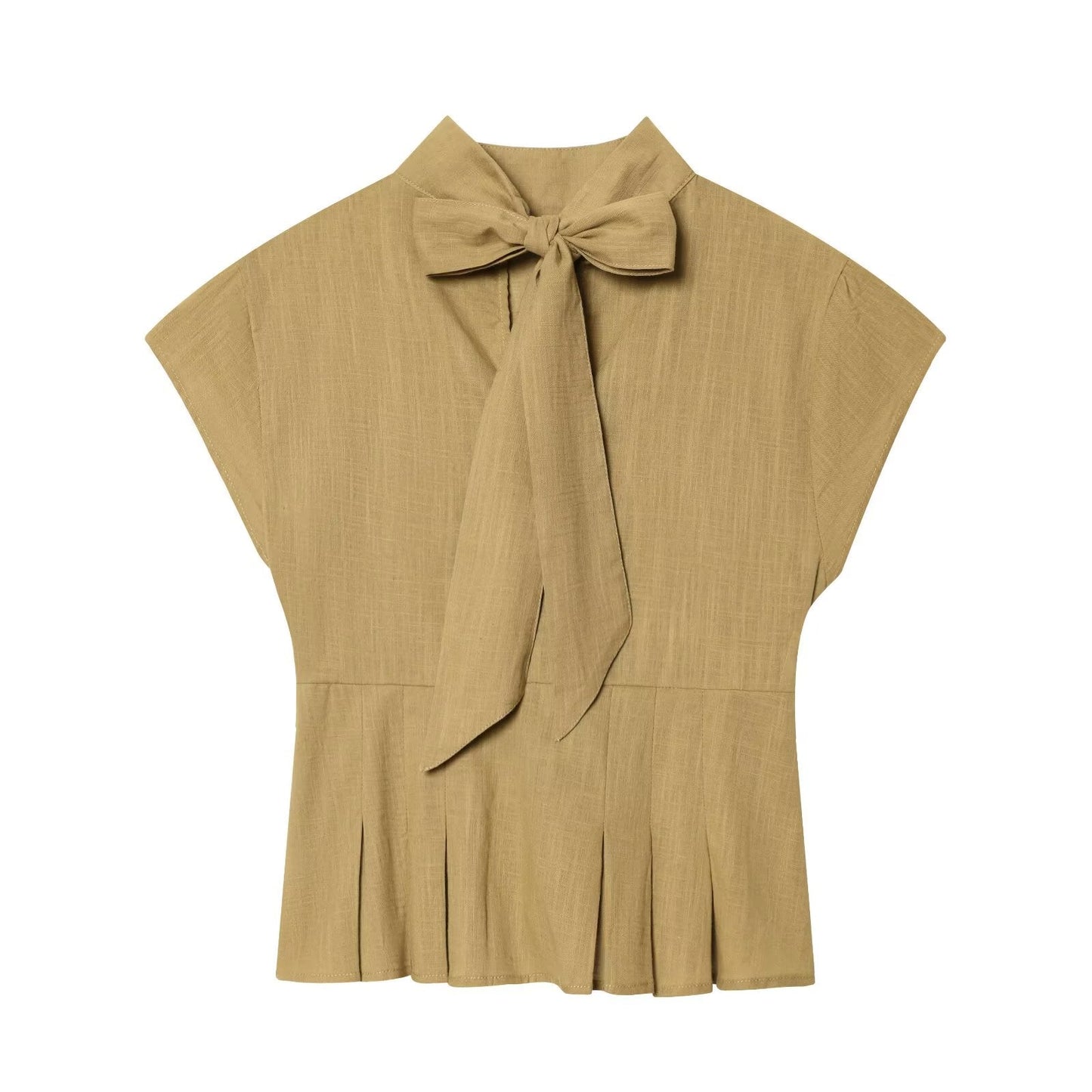 Women's Split Bow Decorative Short Top