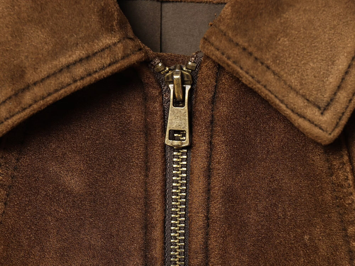 Women's suede textured lapel jacket Coat