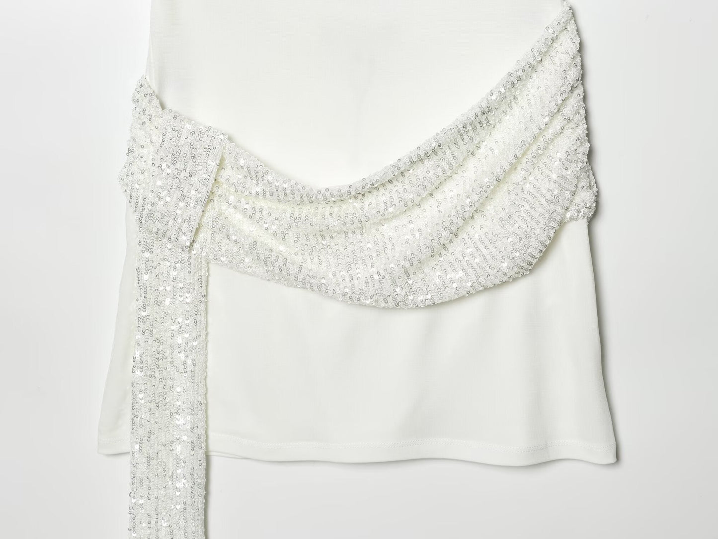 Women's backless bead patchwork mini dress