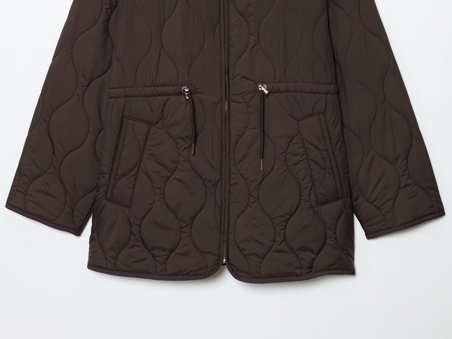 Women's new fashion loose warm hooded quilted cotton Coat