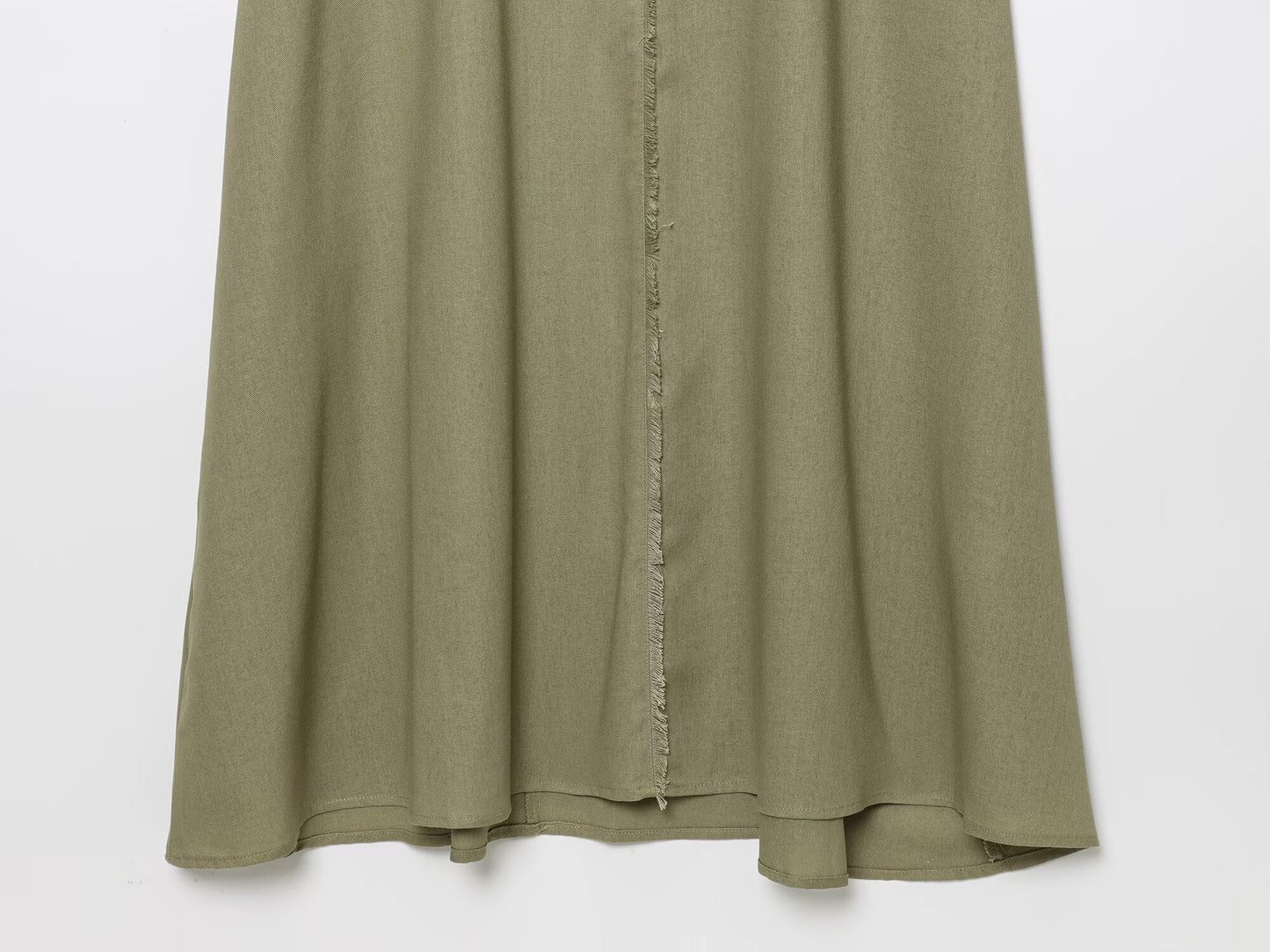 Women's New Fashion Loose Linen Blended Hanging Neck Midi Dress