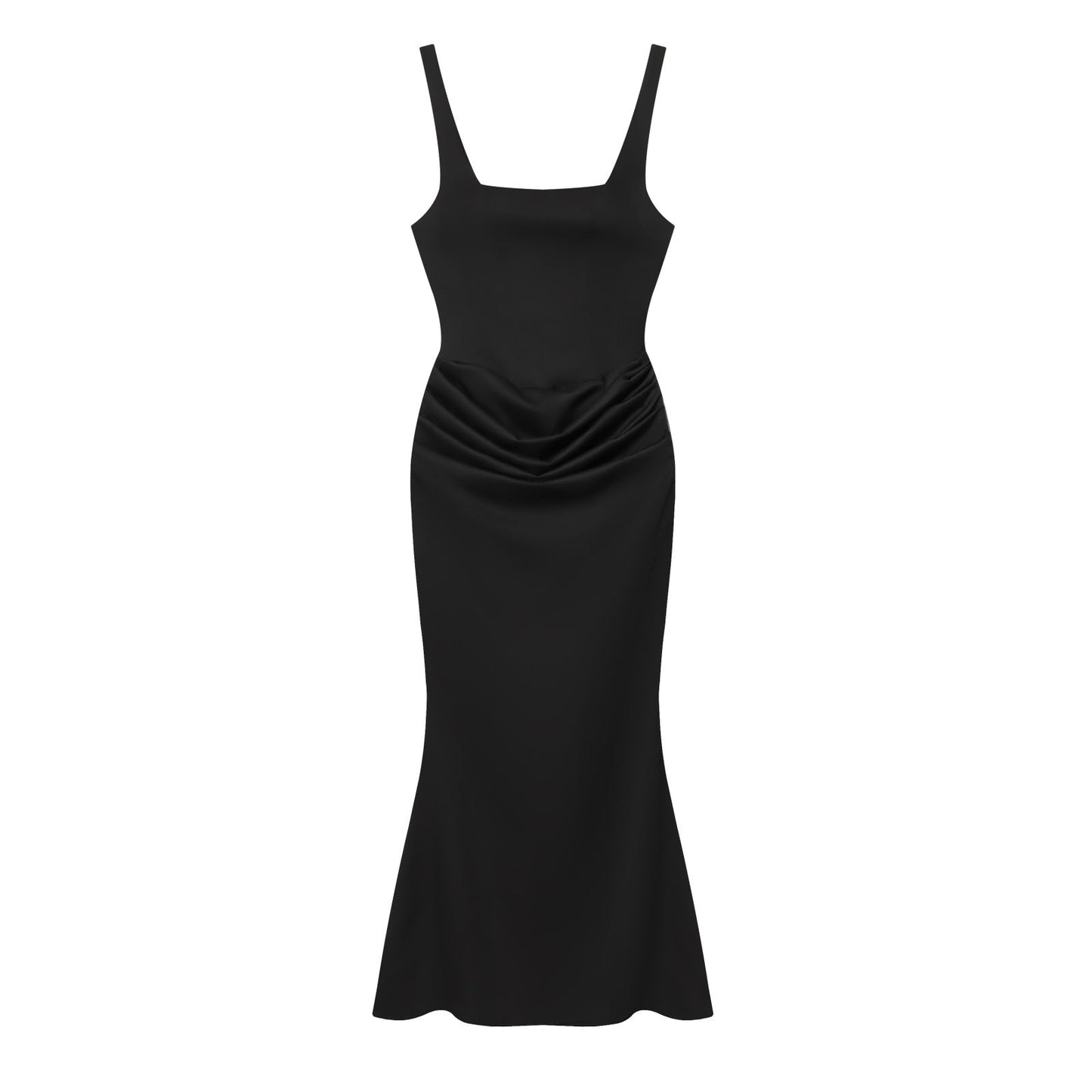 Women's backless suspender bodycon MIDI dress