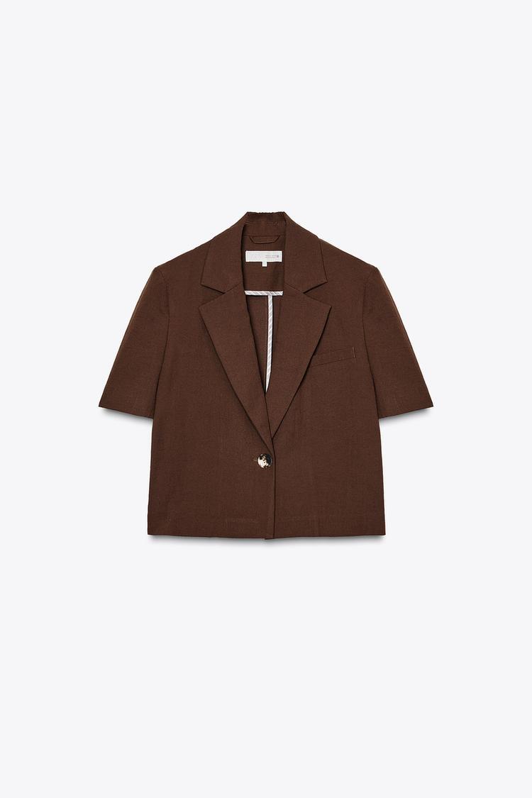 Women's 2-piece suit 2025 fashion short sleeve short suit jacket+shorts women's suit