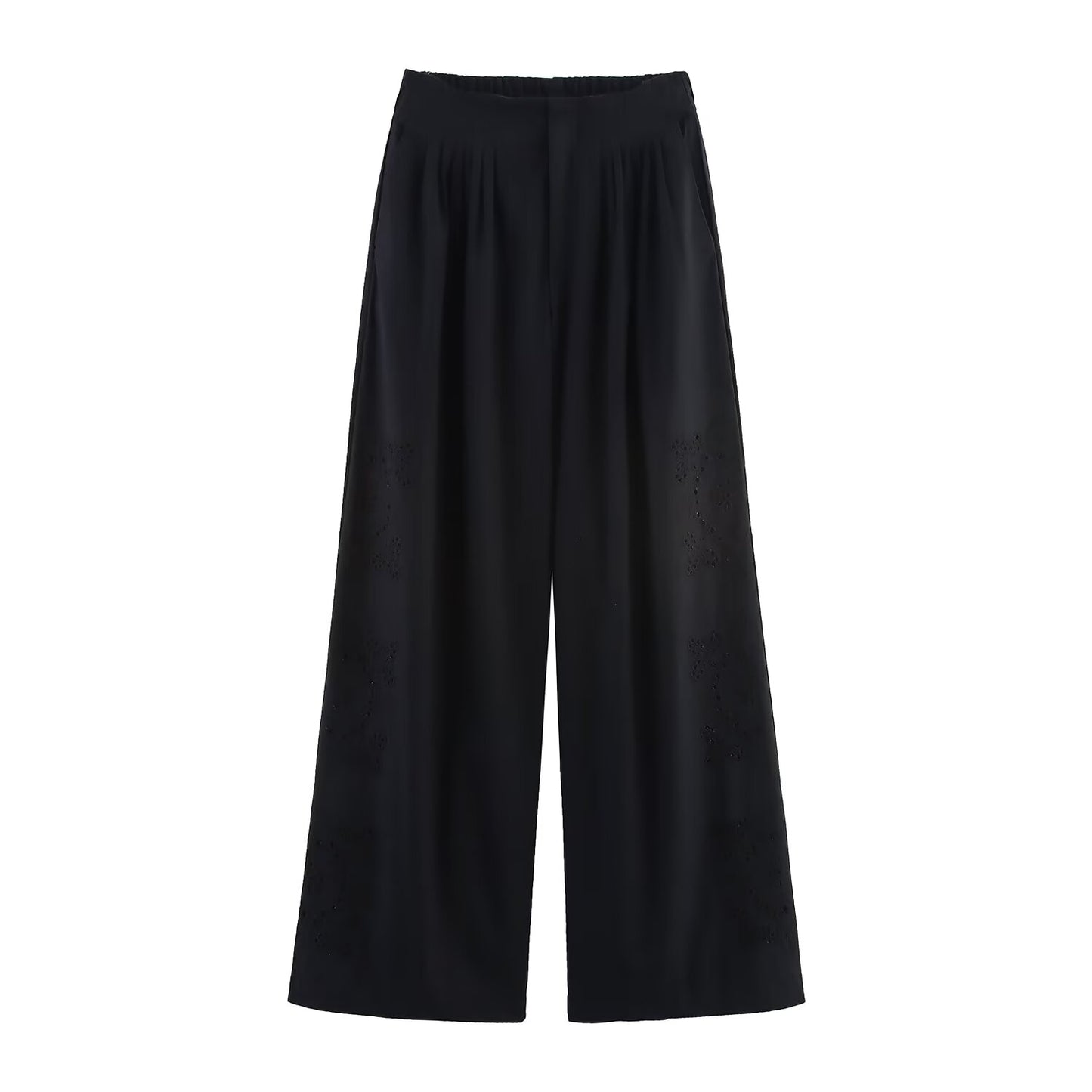 Suit Women's 2 pieces New Fashion bow strap short embroidered top+Pants suit