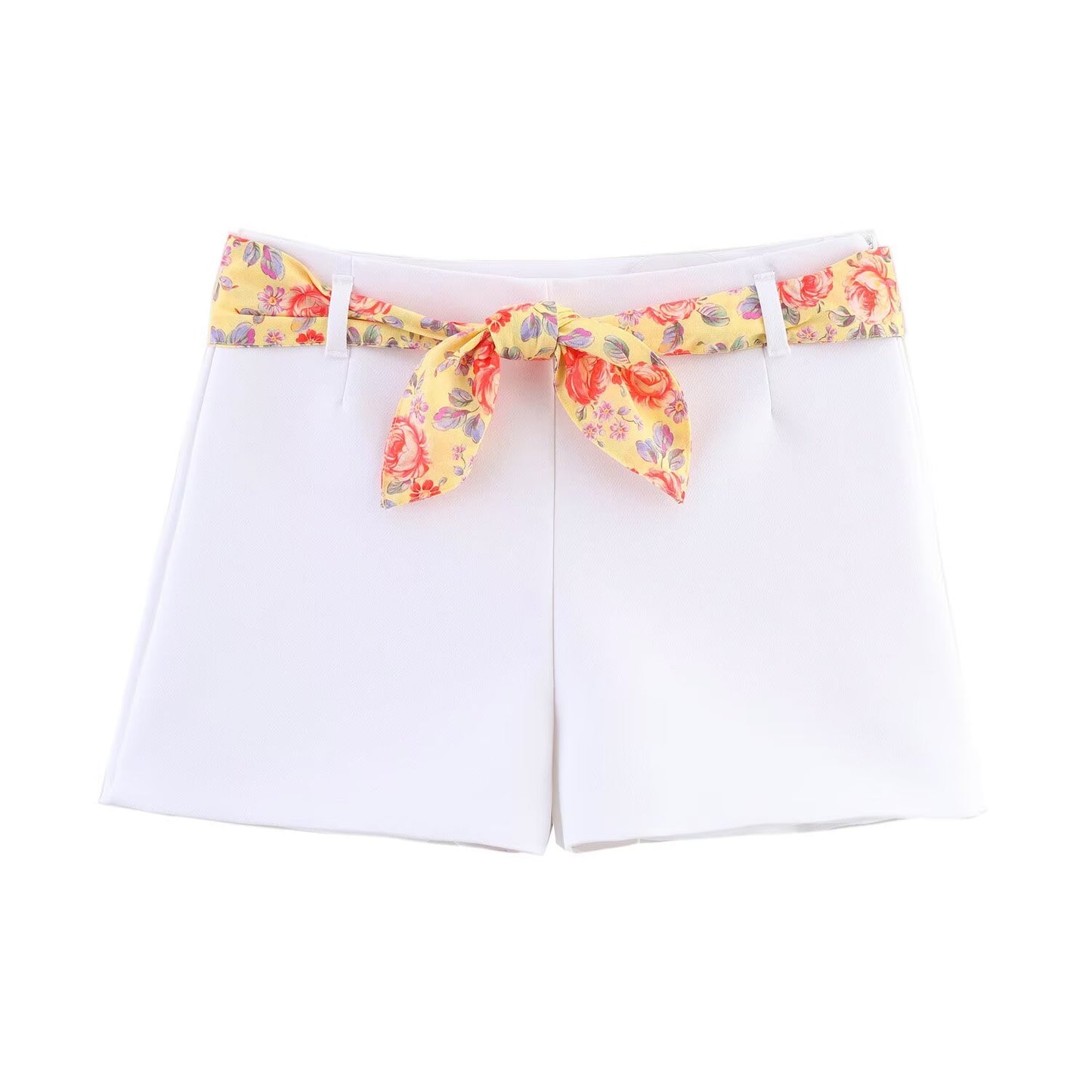 Women's new fashion printed halter neck vest retro sleeveless backless women's vest+Shorts Women's suit