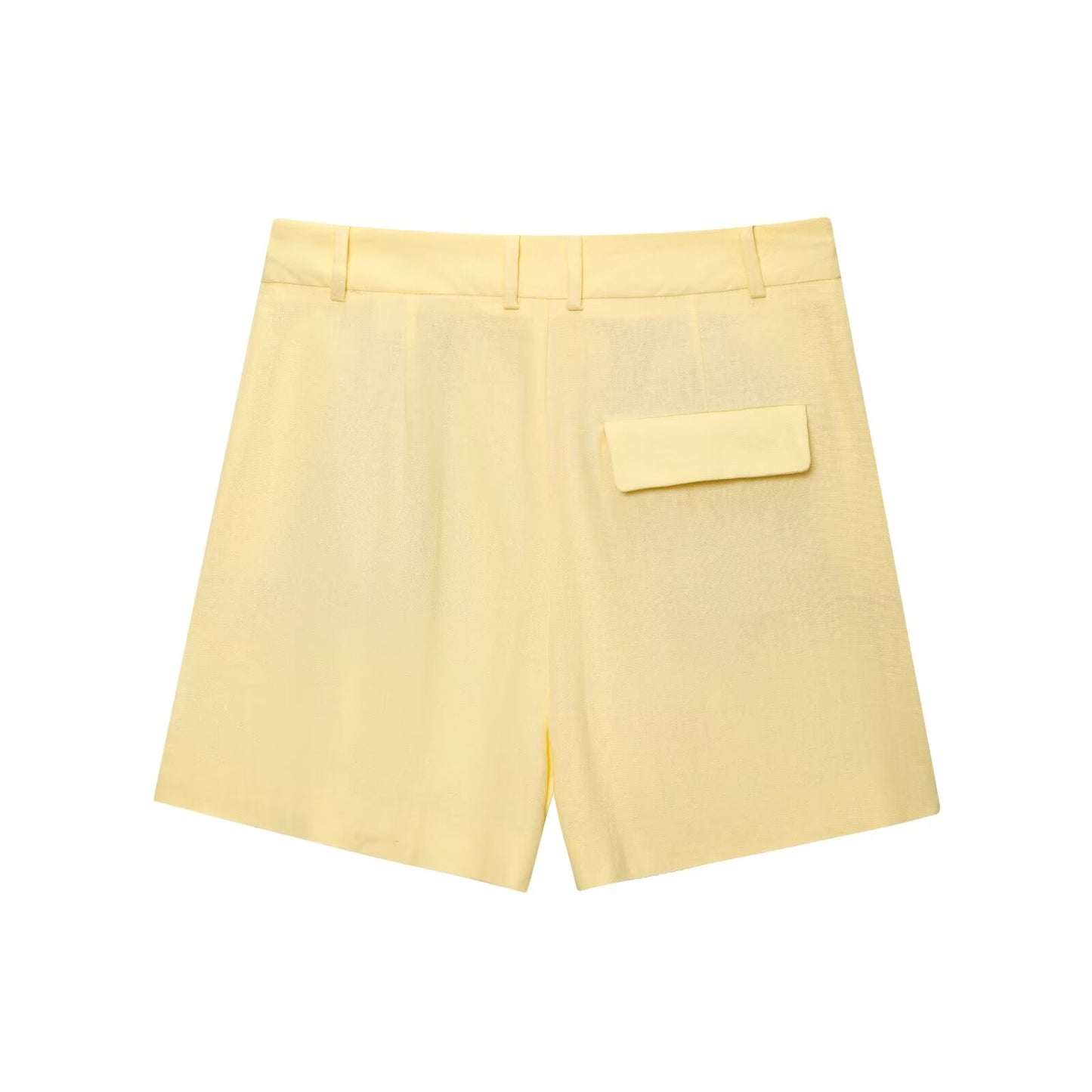 set woman 2 pieces new fashion single breasted linen blended vest+Shorts suit