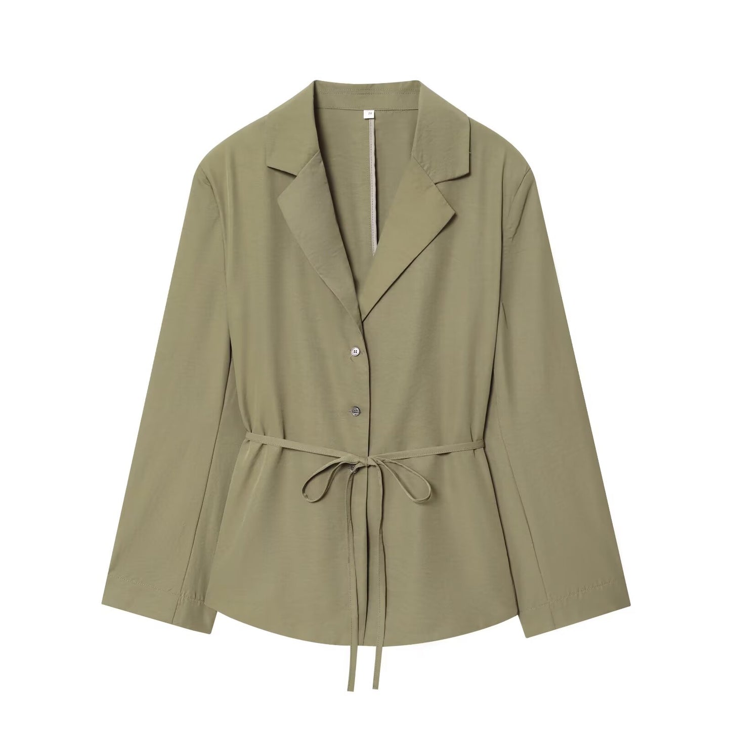 Women's new fashion with Belt loose lapel Button-up suit jacket+Pants suit