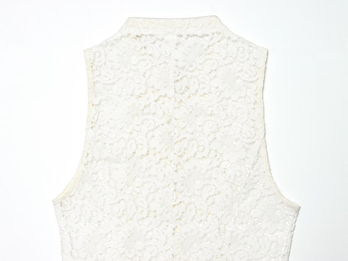 Women's rope knot decorative embossed lace top