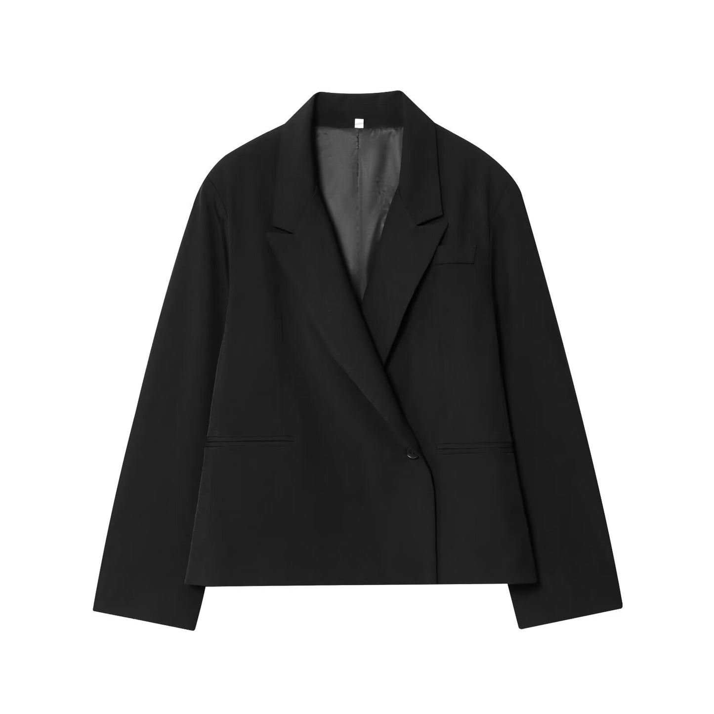 Women's 2025 new Fashion short double breasted suit jacket