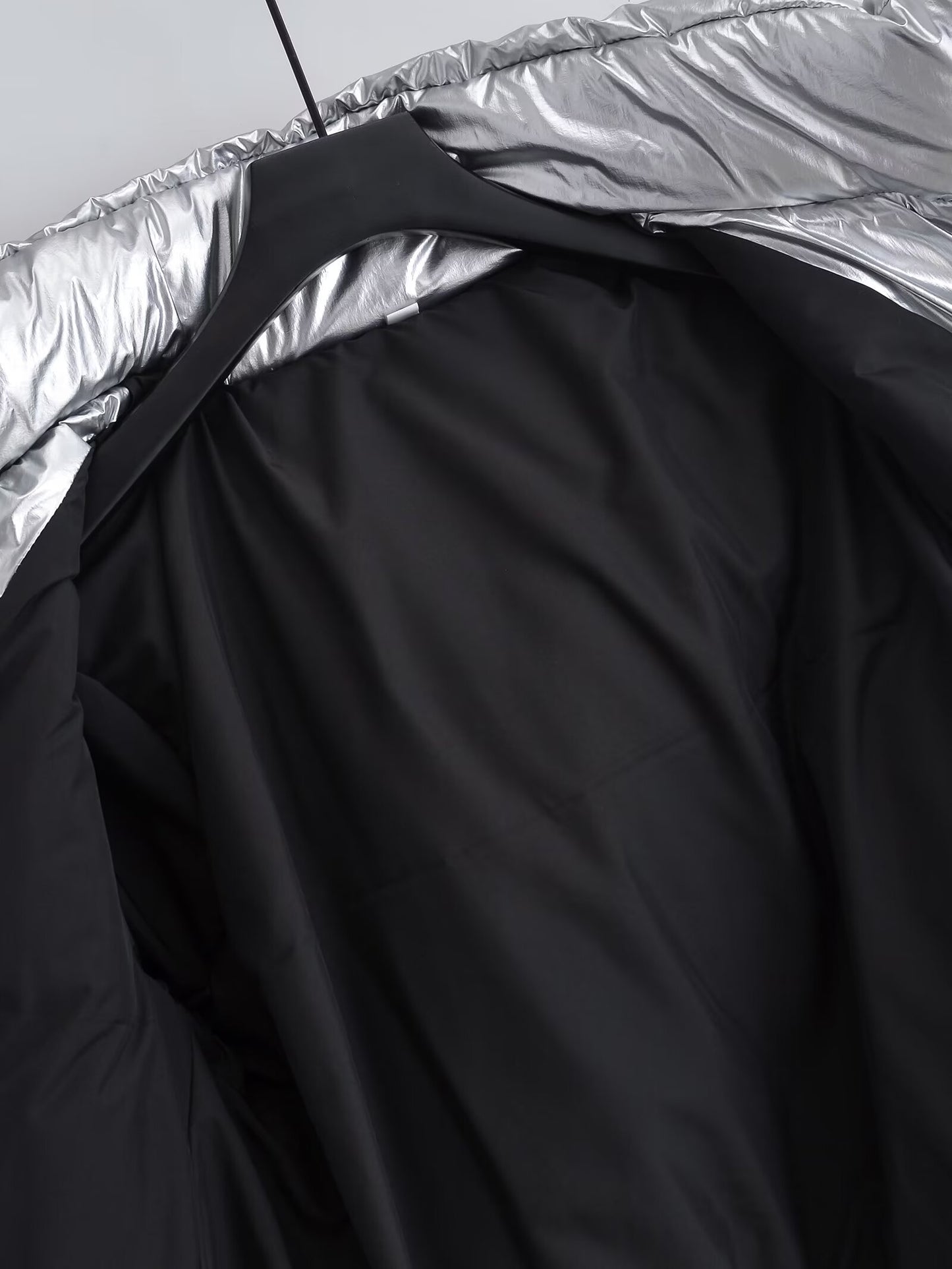 Women's metal series short thick hooded cotton Coat