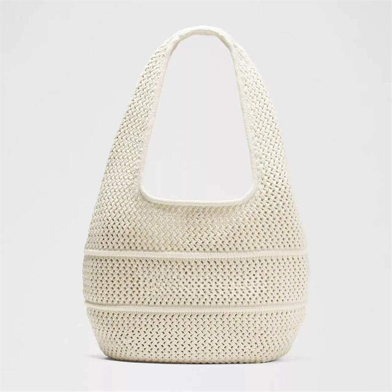 LU Women's New Fashion Joker Blended Hand Crochet Bag Shoulder Bag