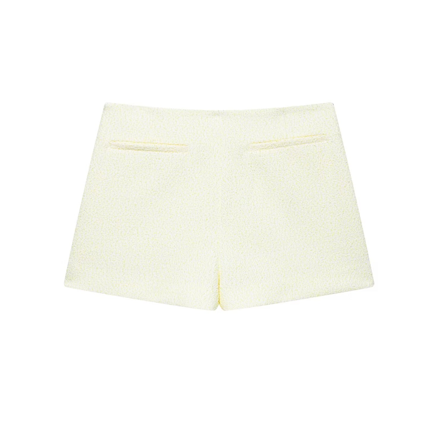 suit Women's 2 pieces short sleeved double breasted textured suit coat+shorts suit