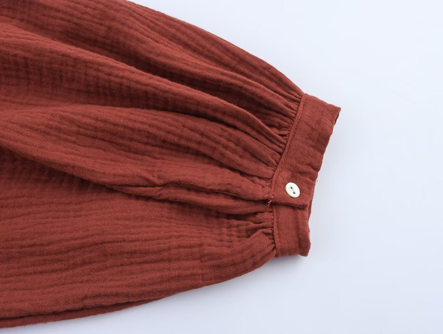 Women's new fashion loose long sleeved lace up embroidered mini dress