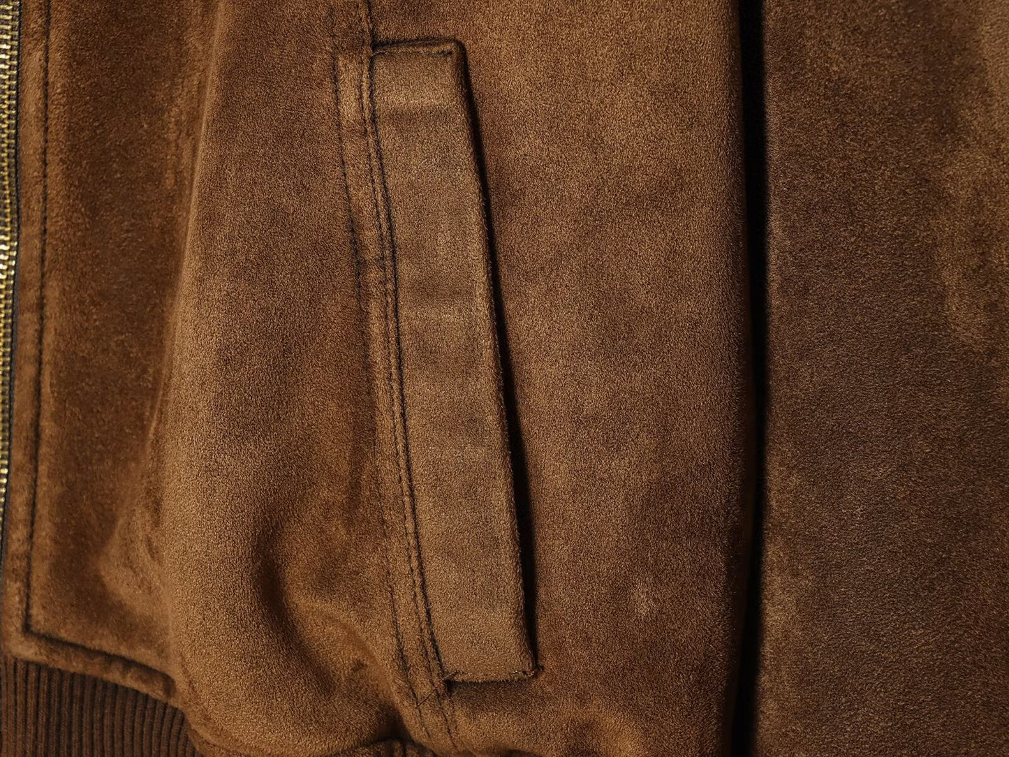 Women's suede textured lapel jacket Coat