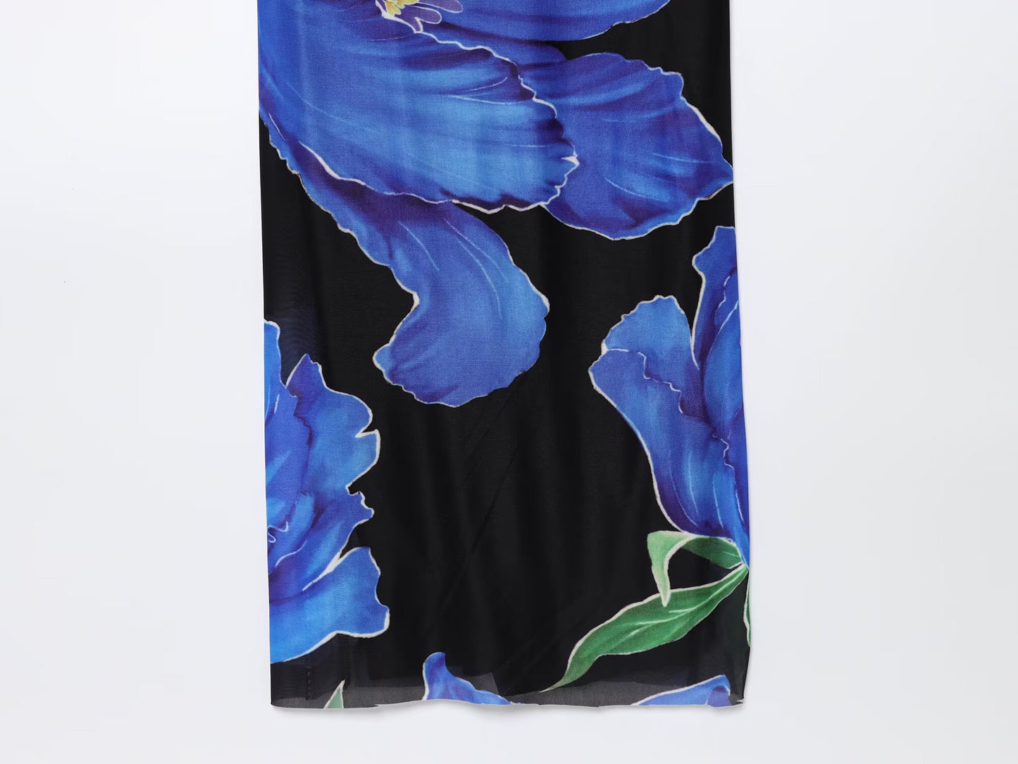 Women's new fashion backless bow decoration slim draped printed MIDI dress