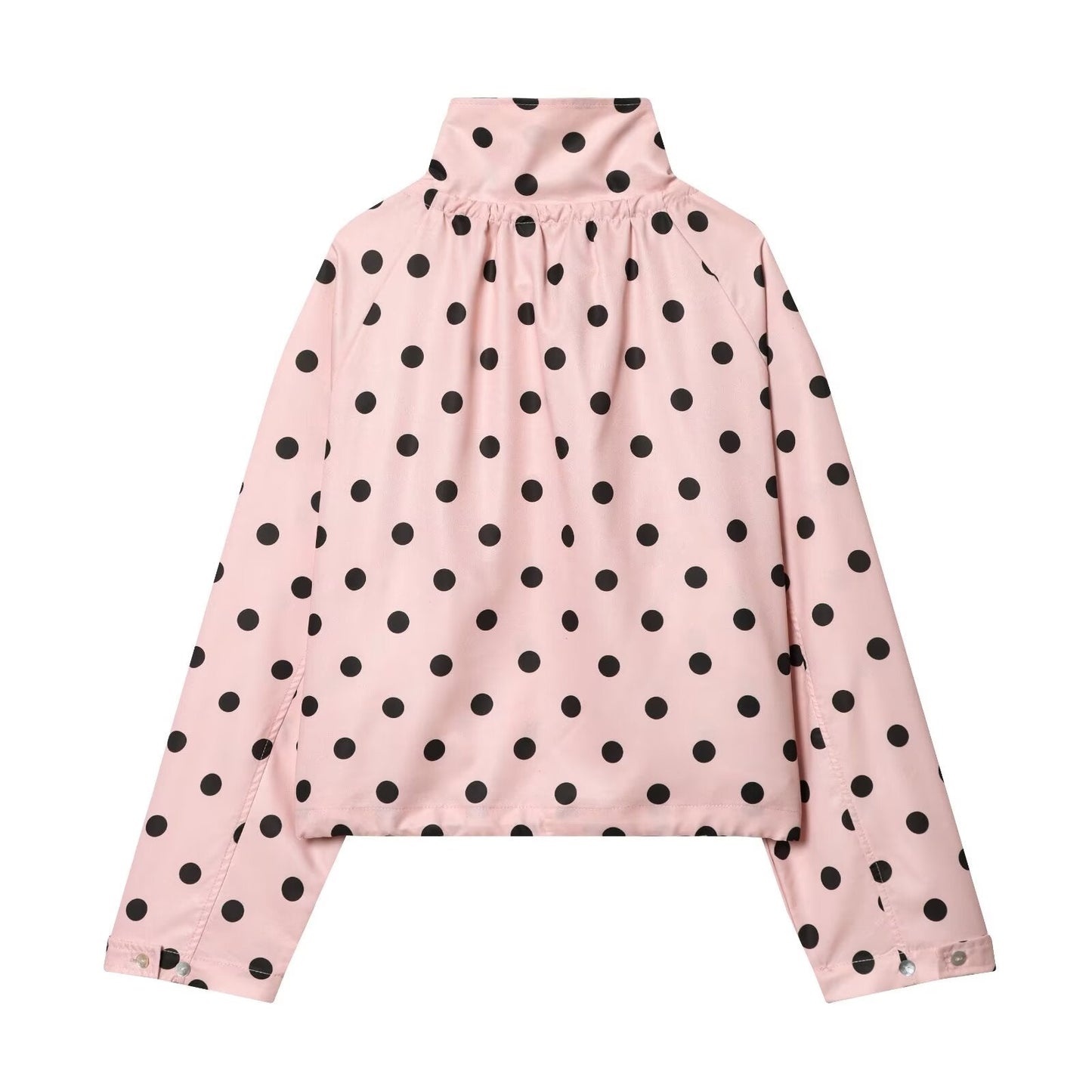 Women's bow decoration polka dot Coat