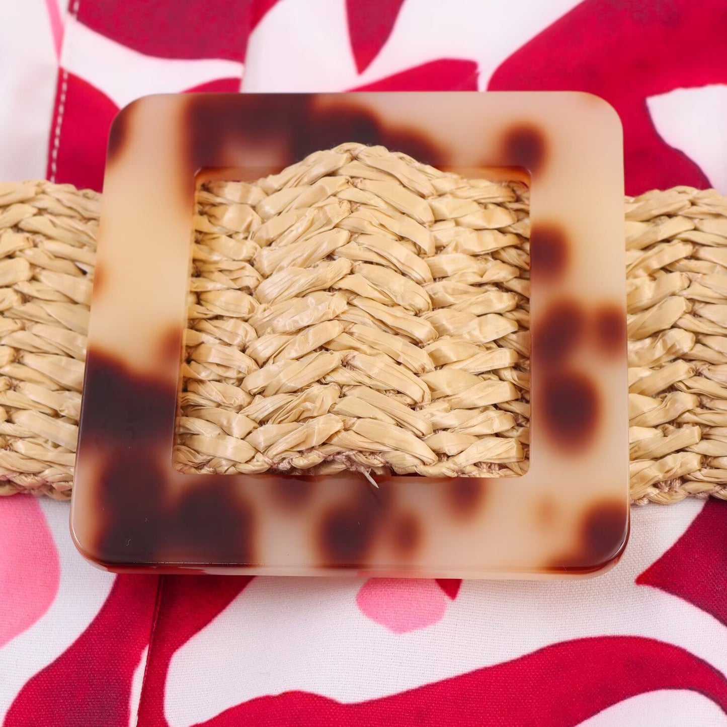 Women's New Fashion With Belt Printed Poplin Midi Dress