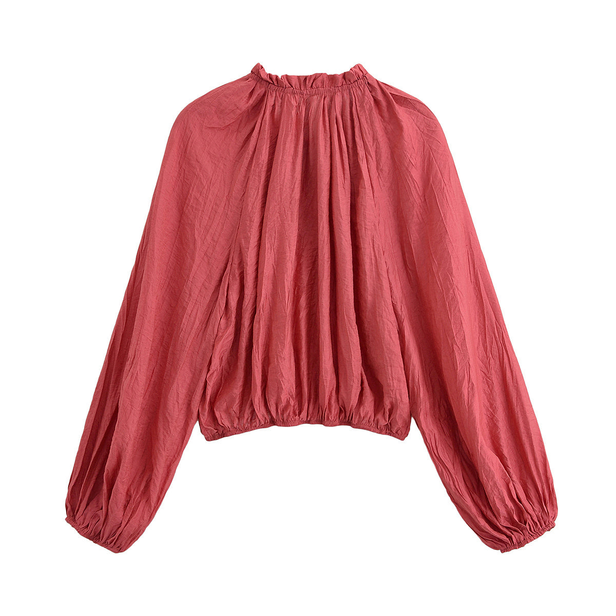 women's New fashion wrinkle effect short long sleeved lace up shirt+Skirts Women's suit