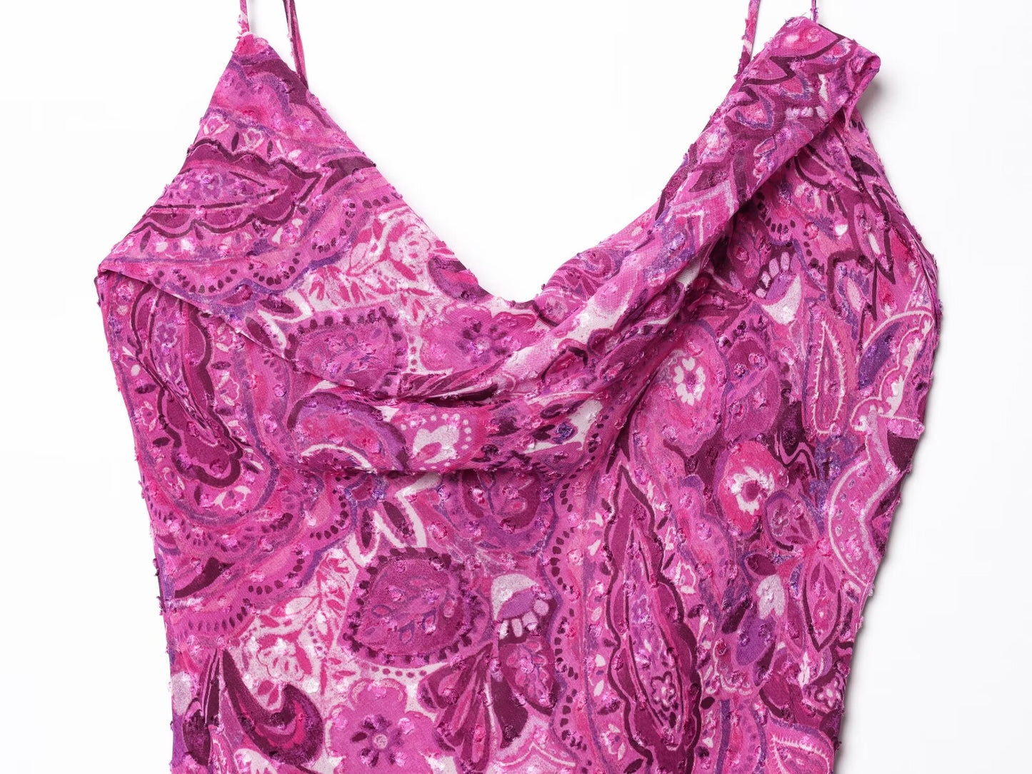 Women's new fashion sleeveless backless printed suspender MIDI dress