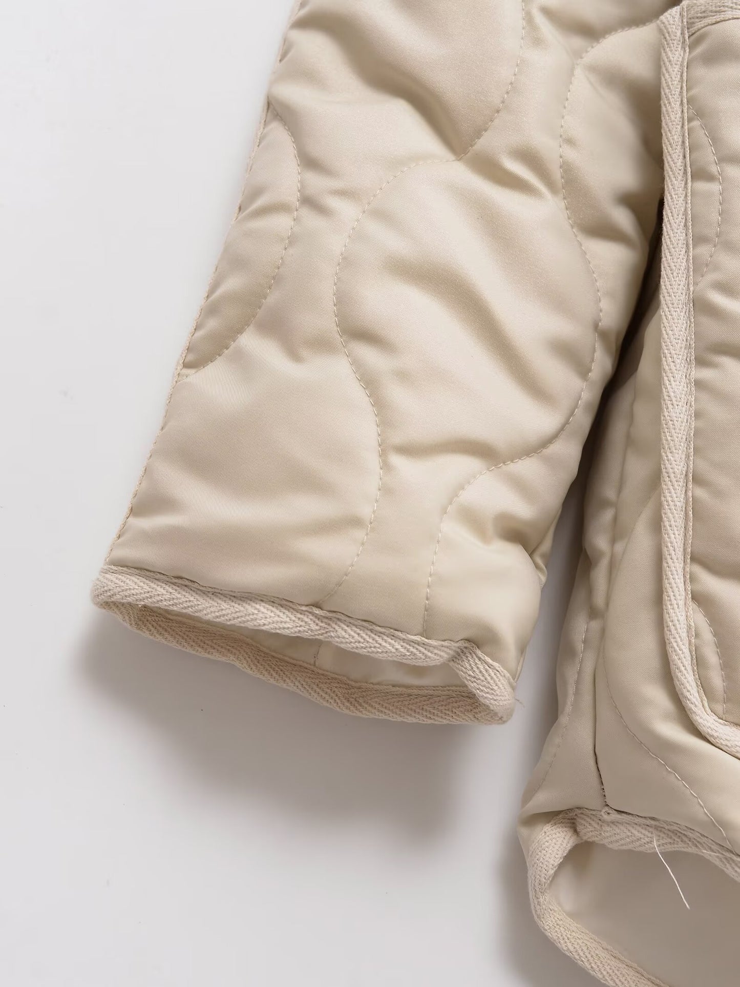 Women's loose satin textured cotton jacket Coat