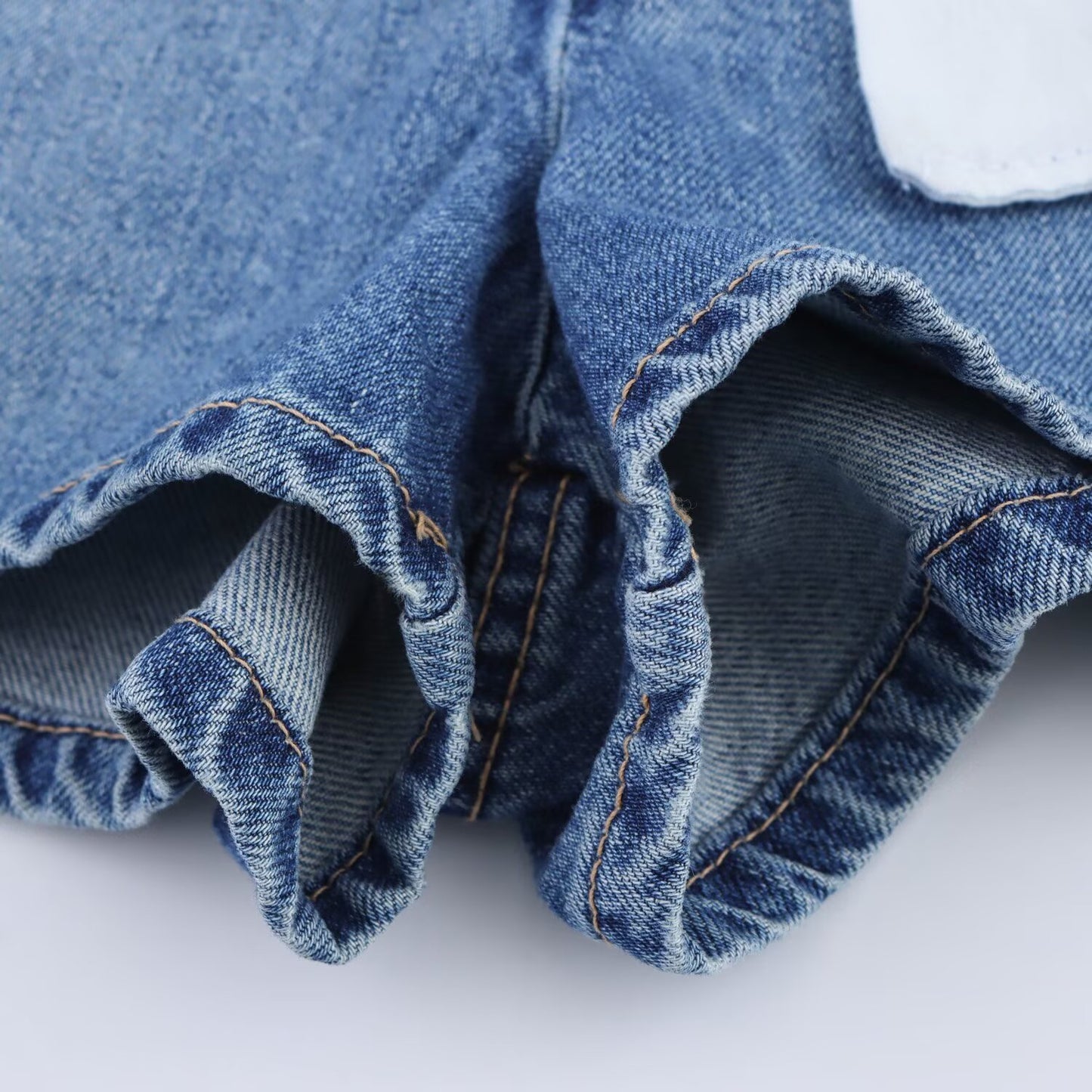 Women's new fashion slim casual side pocket high waist Denim Shorts Skirts