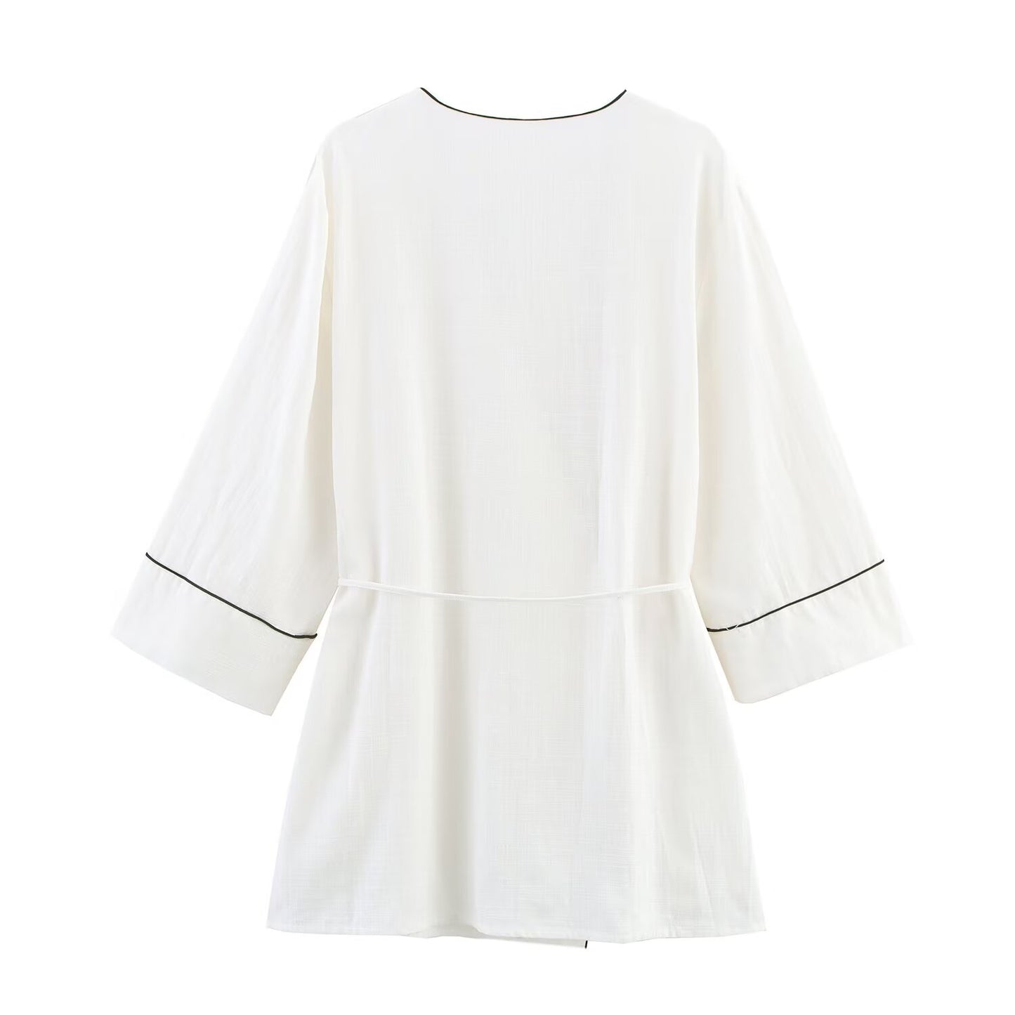 Women's' New Fashion with belt loose V-neck long sleeved shirt coat+Pants Women's suit